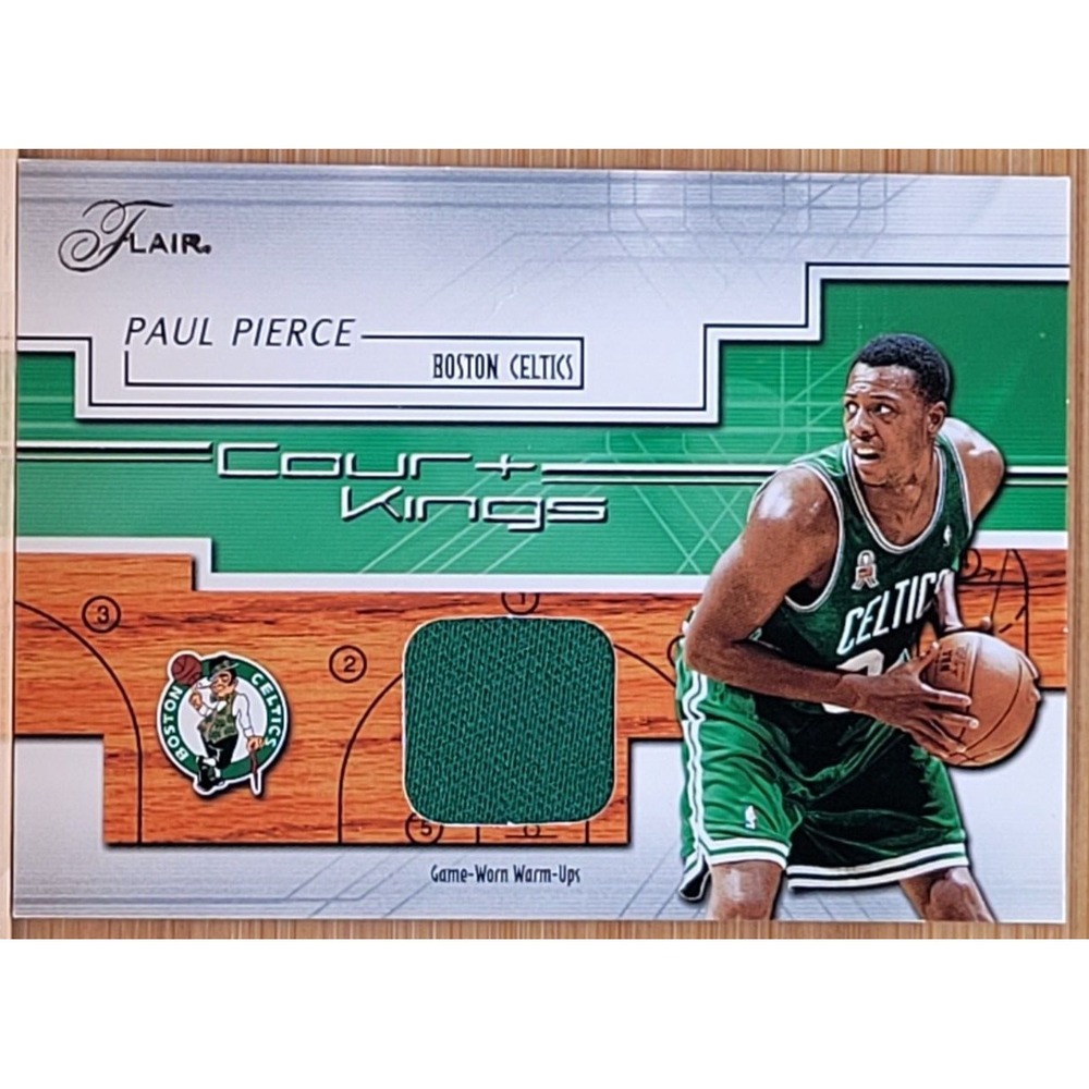 2002-03 FLAIR PAUL PIERCE COURT KINGS GAME WORN WARM-UP